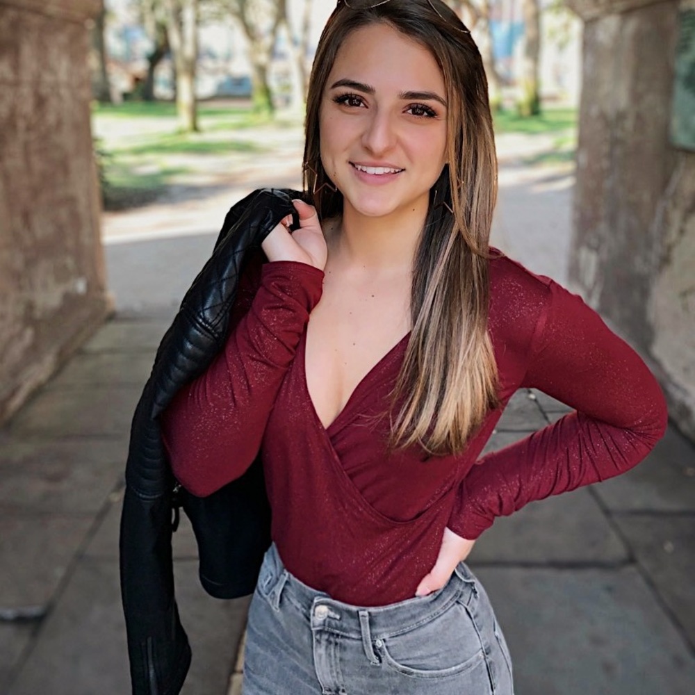 Long sleeve bodysuit (sparkly)